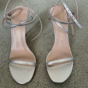 Stuart Weitzman Merinda Sandal in Silver